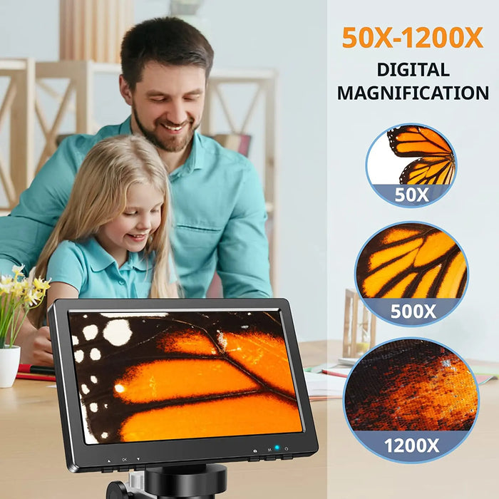 HD USB Digital Microscope with 1000x Magnification for High-Resolution Imaging