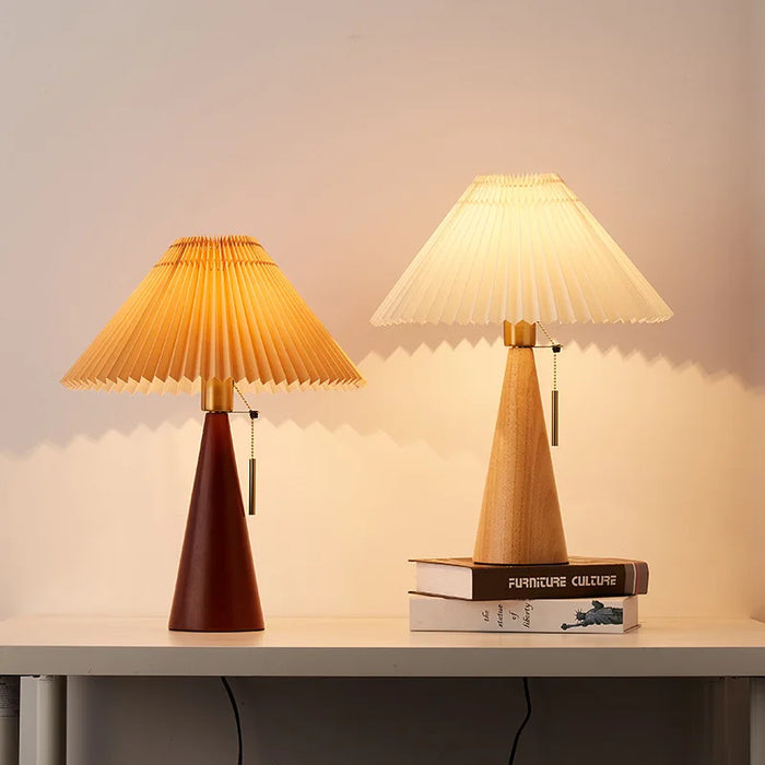 Decorative Wooden Desk Lamp for Bedroom or Study