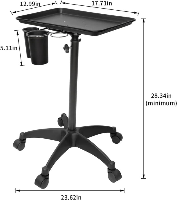 Lift-Style Hair & Beauty Salon Trolley Durable Metal Frame with Smooth Rolling Wheels
