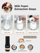 Compatible with Nespresso capsules, Dolce Gusto capsules, and ground coffee
