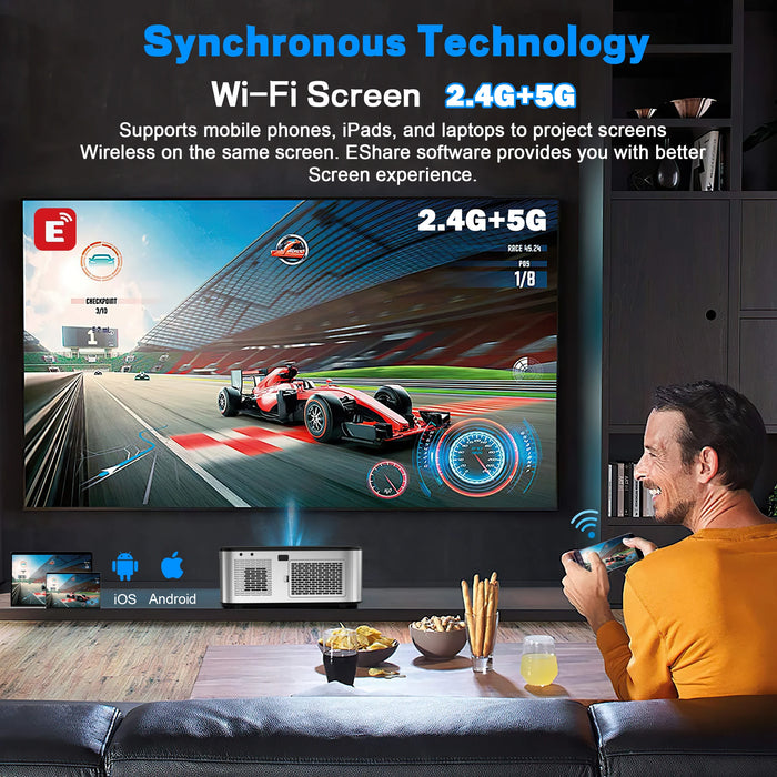 4K Compatible Full HD Smart Home Theater Projector