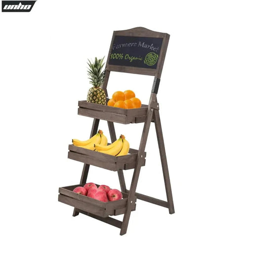 
Multipurpose chalkboard with 3-tier shelves, perfect for outdoor advertisements and indoor décor