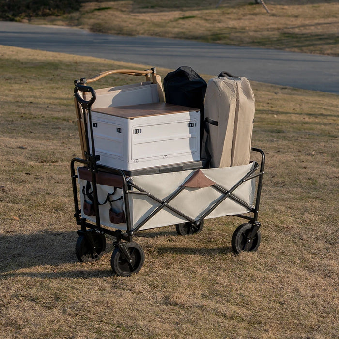 Collapsible Outdoor Trolley STC-beige brown-ZB