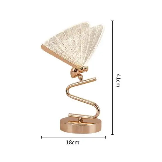 Cold White LED Butterfly Table Lamp – Modern Bedside Decor Light