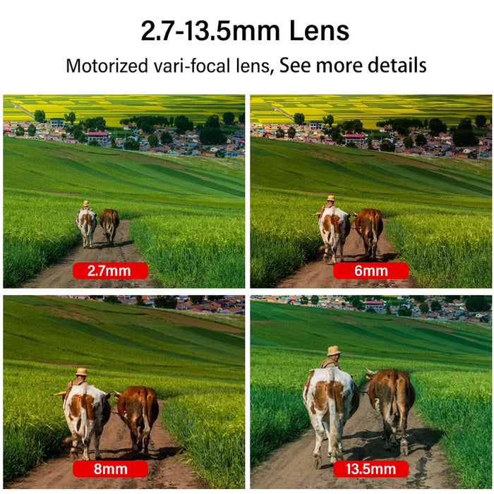Outdoor IP67 8MP Camera with Audio, Zoom & Alarm Ports 8MP White 2.7-13.5mm