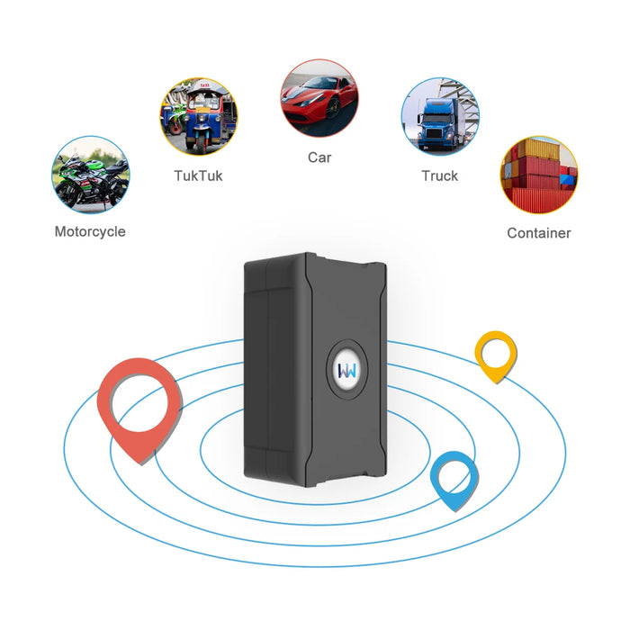 GPS tracker package includes device, charging cable, and user manual Subscription fee required for tracking service