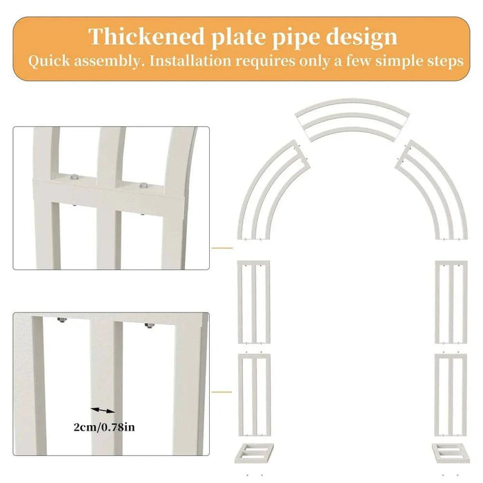 Metal Wedding Arch Stand Perfect for Floral Arrangements