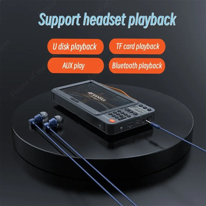 Wireless speaker with 3-inch internal magnetic speaker and adjustable volume knob