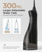 Cordless water dental flosser with portable oral irrigator in white