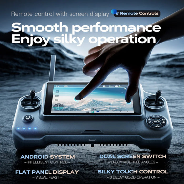 Long Range 8K UHD Drone with Touchscreen Remote