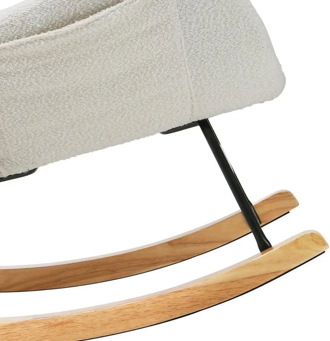 Comfortable Rocking Chair Seat Reclining Lounge Armchair for Living & Bedroom
