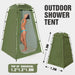  Waterproof 190T Silver-Coated Polyester Fabric Shower Tent 