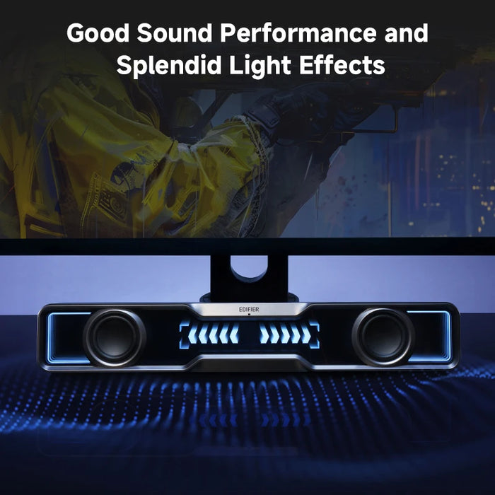 Mini Bluetooth Soundbar with Subwoofer RGB and Mic