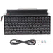 Black Vintage Wireless Mechanical Keyboard with 83 Keys and Round Keycaps