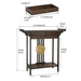 Vintage Rustic Console Table with Pull Drawer & Shelf - FLUXA