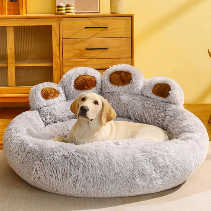 Durable and tear-resistant plush fabric pet cushion with PP cotton filling