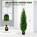 Realistic Texture 36in Artificial Cedar Topiary Tree for Living Rooms or Patios