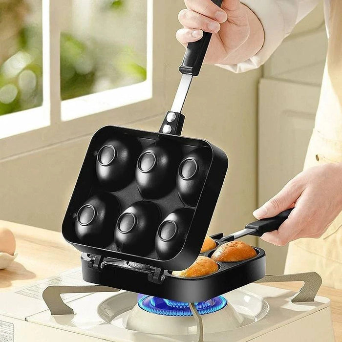 Non-stick gas baking mold for effortless food release and easy cleaning