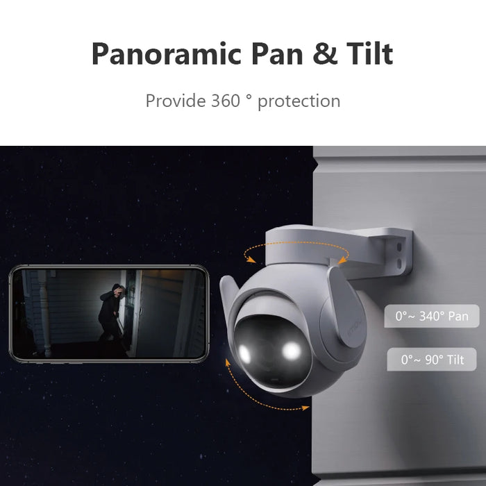 Dual 5MP Waterproof Outdoor Wi-Fi Security Cameras