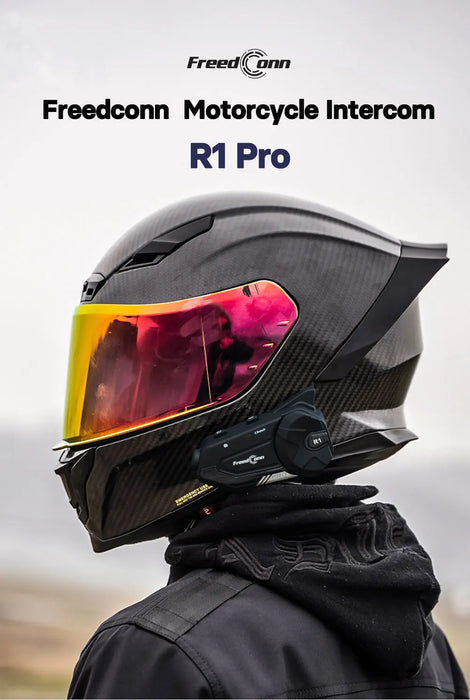 Motorcycle helmet intercom package with charging cable and user manual