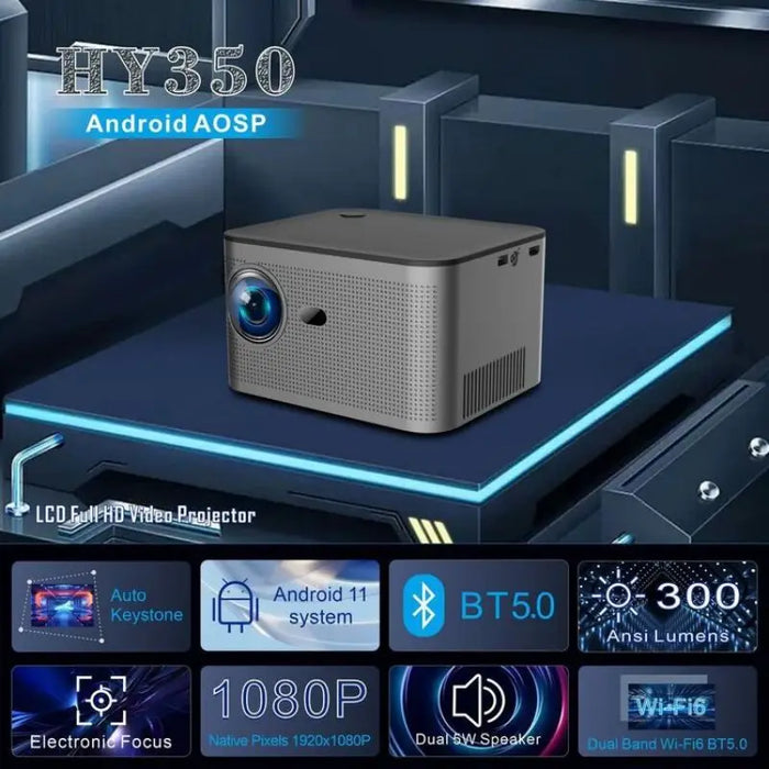 4K Smart Projector with Wi-Fi and Bluetooth