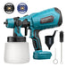 Package contents including paint cup and cleaning tools