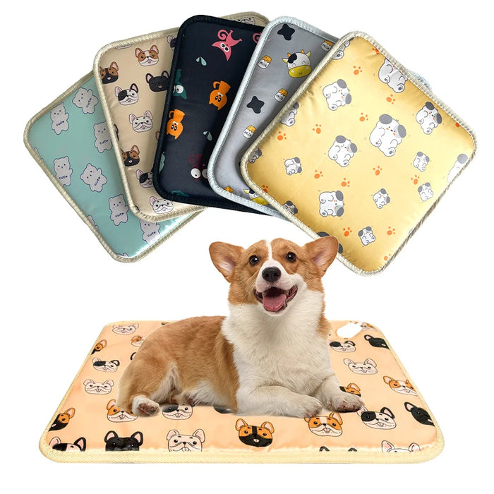 Indoor Electric Heated Pet Blanket Plush Warming Mat for Dogs & Cats, All-Season Use