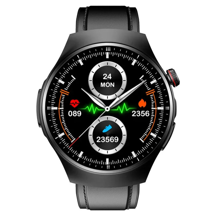 Smart Watch Black Steel with Call, Heart Rate & Sleep Tracker Black