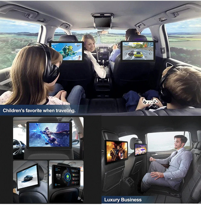 10.1in Android 13 Car Headrest Monitor with CarPlay 32GB