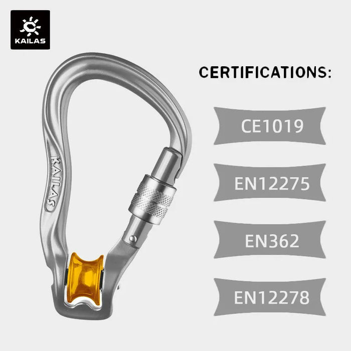 Durable Oval Carabiner for Safe Outdoor Climbing and Hiking Iron gray