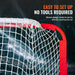 Portable Lightweight Steel Youth Hockey Net 120x90cm Hockey Goal - FLUXA