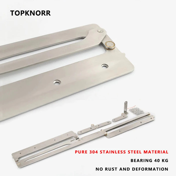 Stainless Steel Folding Door Hinge Set – 40kg Load 40 mm right away