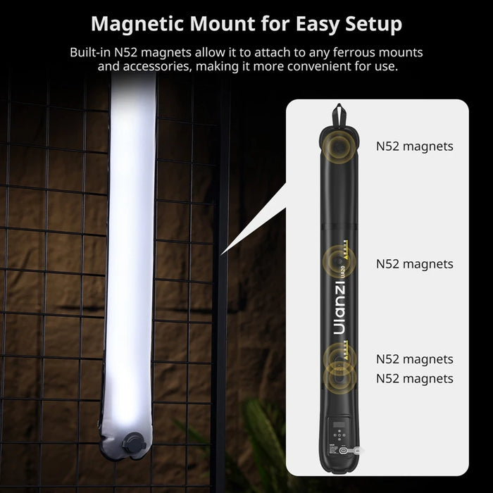 Foldable LED Tube Light for Outdoor and Studio Use