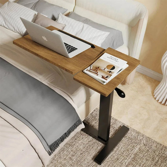 Spliced design with two-part tabletop for versatile use