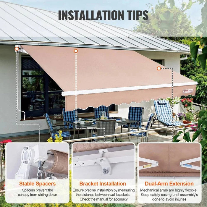 High-Quality Waterproof PU Coating Providing UV80+ Sun Protection and Comfortable Shade