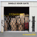 Versatile Indoor and Outdoor Steel Security Gate in Classic Black