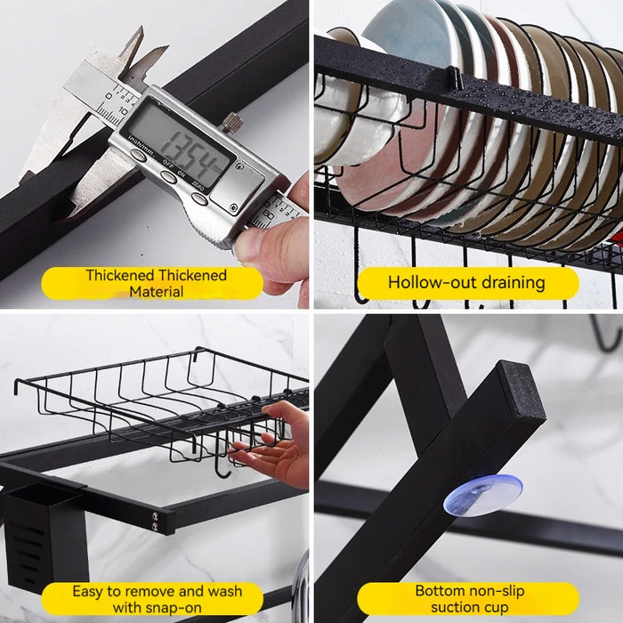 Stainless Steel Tableware Storage Rack - 85cm