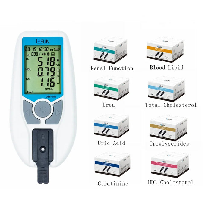 Multi-Function Blood Test Meter for Cholesterol & Kidney
