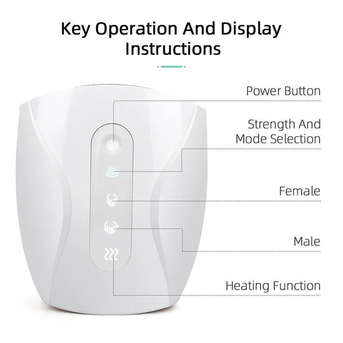 Electric Hand Massager with Air Pressure, Heat Compression, Wireless Design