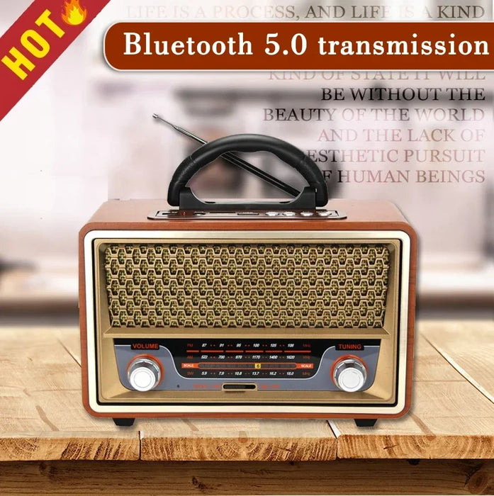 Multifunction Radio Speaker with Subwoofer and Bluetooth