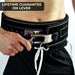 X-Large 10mm Black Heavy Duty Leather Weight Lifting Belt for Powerlifting