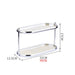 Compact and space-saving beige organizer for desktops, dressers, and vanities
