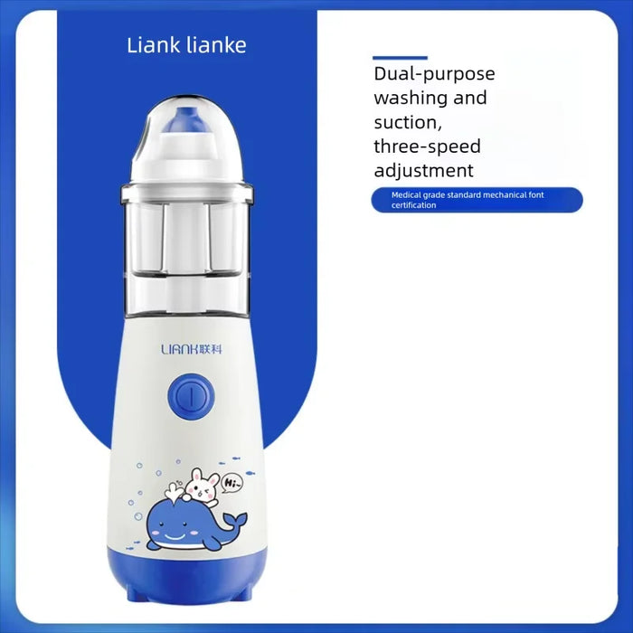 Rechargeable Electric Nasal Irrigator and aspiratorsPulse Nose Washing Adjustable for Children Adult Rhinitis Nasal Congestion