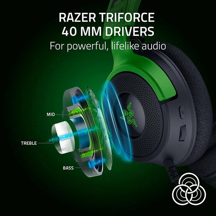 Wired RGB Gaming Headset for PC & Console – Minecraft Style