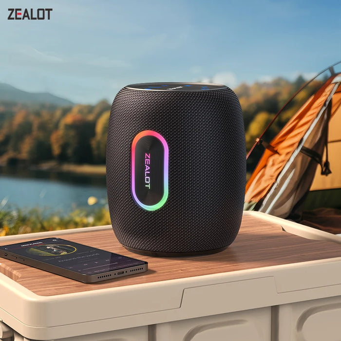 50W Bluetooth Speaker with 360° Sound and Waterproof Design