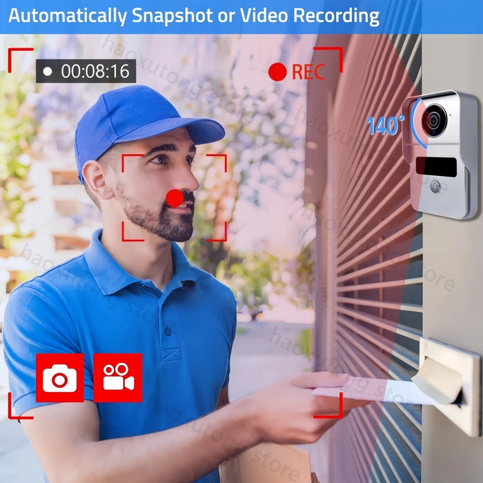 10" WiFi Video Doorbell System with 2-Wire Setup