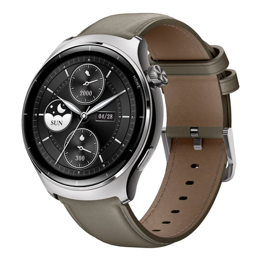 Waterproof Smartwatch in Khaki Grey with BT Calling and Heart Rate Monitoring