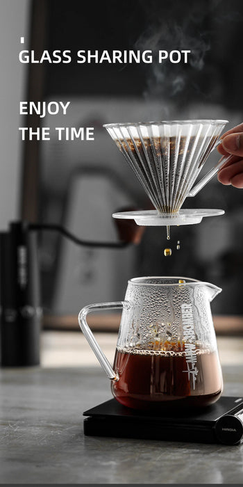 Glass Filter Cup for 1-2 Cup Servings with Even Coffee Filtration