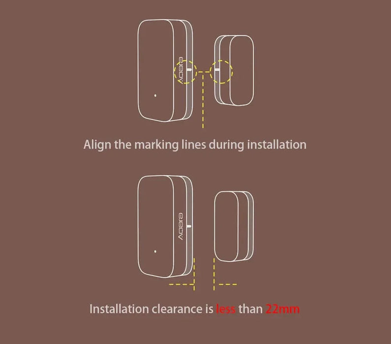 Aqara Zigbee Wireless Door Window Sensor HomeKit for Smart Home Security