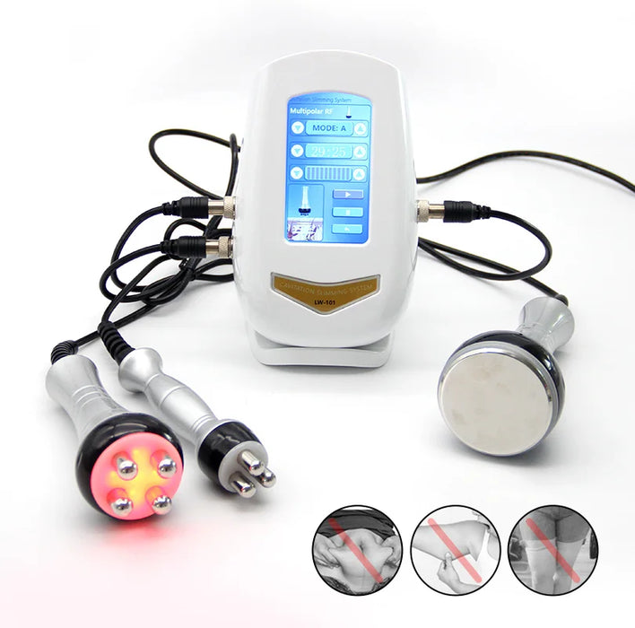Ultrasonic Slimming Machine 40K Cavitation , RF Facial Massager, Skin Tightening Tool